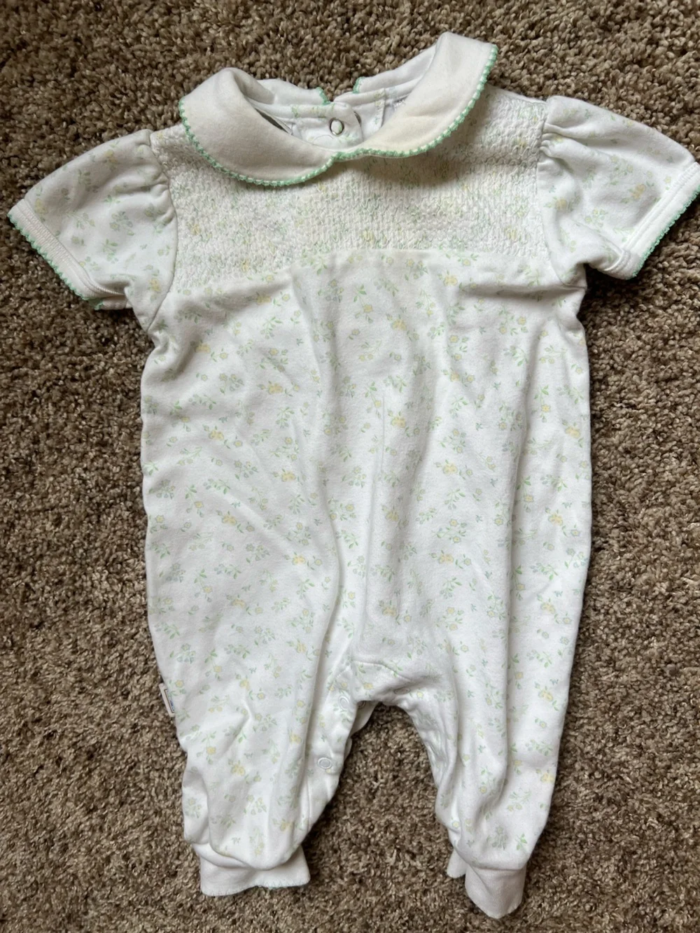 Vintage Baby Bundle Carter's Onesie Yellow 3/6 M